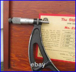 Starrett No. 224 Set 6 12 Outside Micrometer Caliper Lathe Machinist 3 of 9