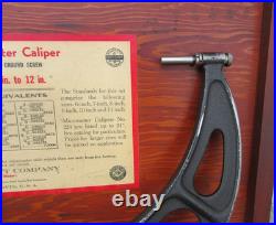 Starrett No. 224 Set 6 12 Outside Micrometer Caliper Lathe Machinist 3 of 9