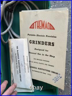 Themac J35 Tool Post Grinder Accessories & Case Metal Lathe Grinding Machinist