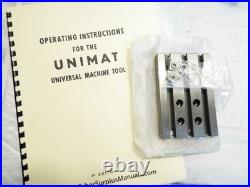 Unimat SL Lathe Machinist Metal Working Tool Threading Miniature Jeweler Extras