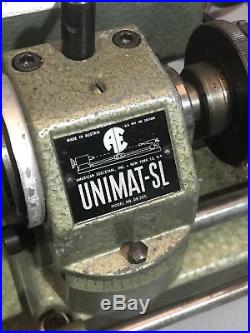 Unimat-SL Model DB200 Vintage Jewelers Lathe Gunsmith Machinist Tool Maker Mill
