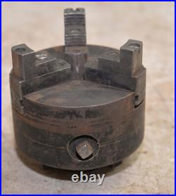 Union Precision Independent three jaw lathe chuck 4 diameter threaded machinist