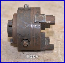 Union Precision Independent three jaw lathe chuck 4 diameter threaded machinist