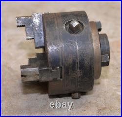Union Precision Independent three jaw lathe chuck 4 diameter threaded machinist