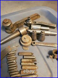 VERY Lg. Lot of Vintage Machinist Lathe Tools Cutting bits End stock tool & misc