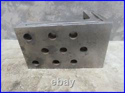 Vintage 1964 Machinist Right ANGLE PLATE w Holes Set Up Tool Maker Jig Fixture