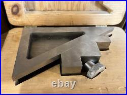 Vintage 5 x 3 Small Machinist Precision Steel Square Lathe Machine Tool
