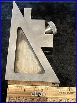 Vintage 5 x 3 Small Machinist Precision Steel Square Lathe Machine Tool