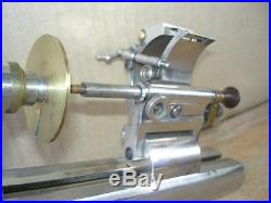 Vintage American Watch & Tool Jewelers Machinist Lathe + Rare Drill Attachment