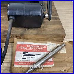Vintage BELSAW K-350 K-351 Key Cutting Mill Lathe Motor Machinist Tool