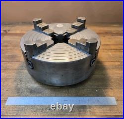 Vintage BURNERD 10 4-Jaw Indep. Lathe Chuck 41-L0 Mount Machinist Tooling USA