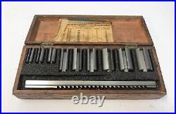 Vintage DuMONT MINUTE MAN Keyway Broach Set Machinist Mill Lathe 9/16 1-9/16