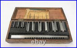Vintage DuMONT MINUTE MAN Keyway Broach Set Machinist Mill Lathe 9/16 1-9/16
