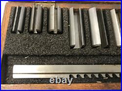 Vintage DuMONT MINUTE MAN Keyway Broach Set Machinist Mill Lathe 9/16 1-9/16