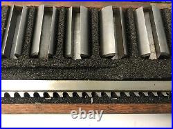Vintage DuMONT MINUTE MAN Keyway Broach Set Machinist Mill Lathe 9/16 1-9/16