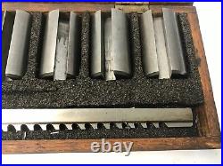 Vintage DuMONT MINUTE MAN Keyway Broach Set Machinist Mill Lathe 9/16 1-9/16