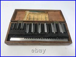 Vintage DuMONT MINUTE MAN Keyway Broach Set Machinist Mill Lathe 9/16 1-9/16