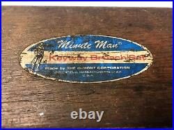 Vintage DuMONT MINUTE MAN Keyway Broach Set Machinist Mill Lathe 9/16 1-9/16