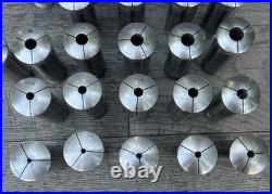 Vintage Hendey Machinist Lathe Collets No. 6 (6H) Lot of 29 Rare 64ths Sizes