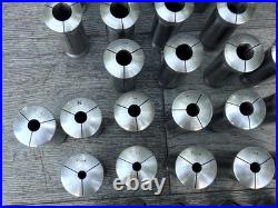 Vintage Hendey Machinist Lathe Collets No. 6 (6H) Lot of 29 Rare 64ths Sizes