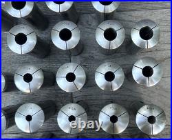 Vintage Hendey Machinist Lathe Collets No. 6 (6H) Lot of 29 Rare 64ths Sizes