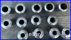 Vintage Hendey Machinist Lathe Collets No. 6 (6H) Lot of 29 Rare 64ths Sizes