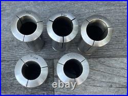 Vintage Hendey Machinist Lathe Collets No. 6 (6H) Lot of 29 Rare 64ths Sizes Vintage Hendey Machinist Lathe Collets No. 6 (6H) Lot of 29 Rare 64ths Sizes