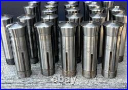 Vintage Hendey Machinist Lathe Collets No. 6 (6H) Lot of 29 Rare 64ths Sizes