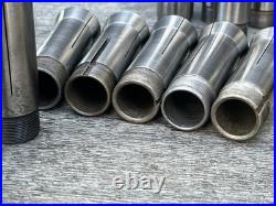 Vintage Hendey Machinist Lathe Collets No. 6 (6H) Lot of 29 Rare 64ths Sizes