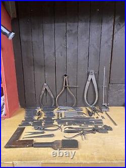 Vintage L. S. Starrett Tools Machinist Tools Rex Blue Chip Cutting Bars Lathe Wow