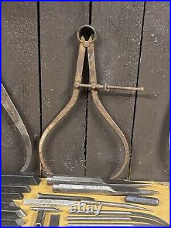 Vintage L. S. Starrett Tools Machinist Tools Rex Blue Chip Cutting Bars Lathe Wow