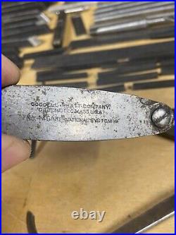 Vintage L. S. Starrett Tools Machinist Tools Rex Blue Chip Cutting Bars Lathe Wow