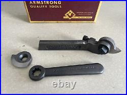 Vintage Machinist Armstrong USA 1 No OOT Lathe Threading Tool Holder 3/8 Bit