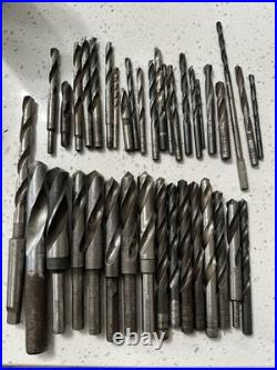 Vintage Machinist Drill Bit Lot Drillbit Antique USA Tool Lathe