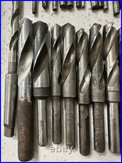 Vintage Machinist Drill Bit Lot Drillbit Antique USA Tool Lathe