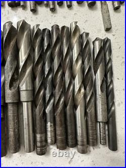 Vintage Machinist Drill Bit Lot Drillbit Antique USA Tool Lathe