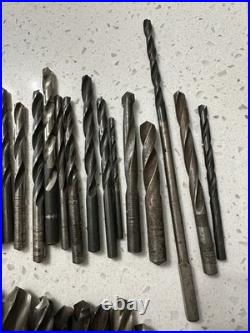 Vintage Machinist Drill Bit Lot Drillbit Antique USA Tool Lathe