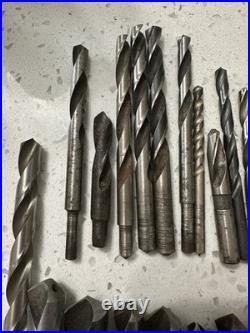 Vintage Machinist Drill Bit Lot Drillbit Antique USA Tool Lathe
