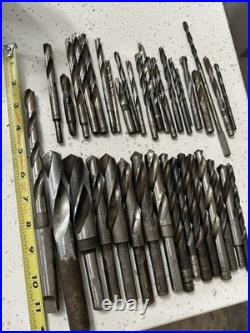 Vintage Machinist Drill Bit Lot Drillbit Antique USA Tool Lathe