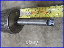 Vintage Machinist Lathe Mill JACOBS Ball Bearing SUPER CHUCK 16N with Arbor Key