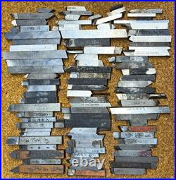 Vintage Machinist Lathe Tool Bit Lot HSS Cobalt Vasco Supreme Rex MoMax Armstro