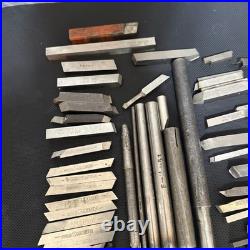 Vintage Machinist Lathe Tool Bit Lot HSS Cobalt Vasco Supreme Rex MoMax Armstro