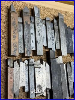 Vintage Machinist Lathe Tool Bit Lot HSS Cobalt Vasco Supreme Rex MoMax Armstro