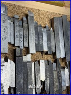 Vintage Machinist Lathe Tool Bit Lot HSS Cobalt Vasco Supreme Rex MoMax Armstro