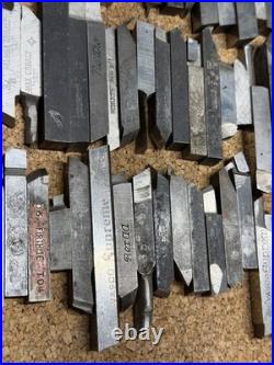 Vintage Machinist Lathe Tool Bit Lot HSS Cobalt Vasco Supreme Rex MoMax Armstro