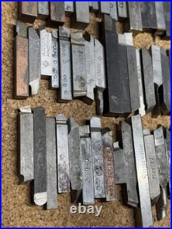 Vintage Machinist Lathe Tool Bit Lot HSS Cobalt Vasco Supreme Rex MoMax Armstro