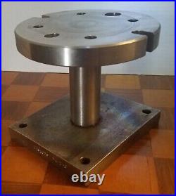 Vintage Machinist Part 6 x 6' 13 Lbs. Steel Maybe A Lathe Part Or Cosplay Prop