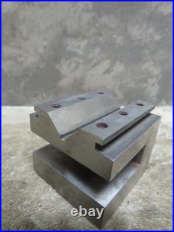 Vintage Machinist Precision V Block Holes Set Up Tool Maker Jig CNC Milling Vintage Machinist Precision V Block Holes Set Up Tool Maker Jig CNC Milling