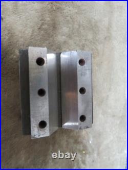 Vintage Machinist Precision V Block Holes Set Up Tool Maker Jig CNC Milling Vintage Machinist Precision V Block Holes Set Up Tool Maker Jig CNC Milling