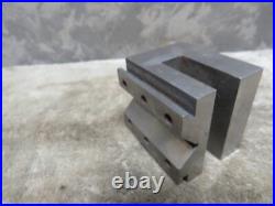 Vintage Machinist Precision V Block Holes Set Up Tool Maker Jig CNC Milling Vintage Machinist Precision V Block Holes Set Up Tool Maker Jig CNC Milling